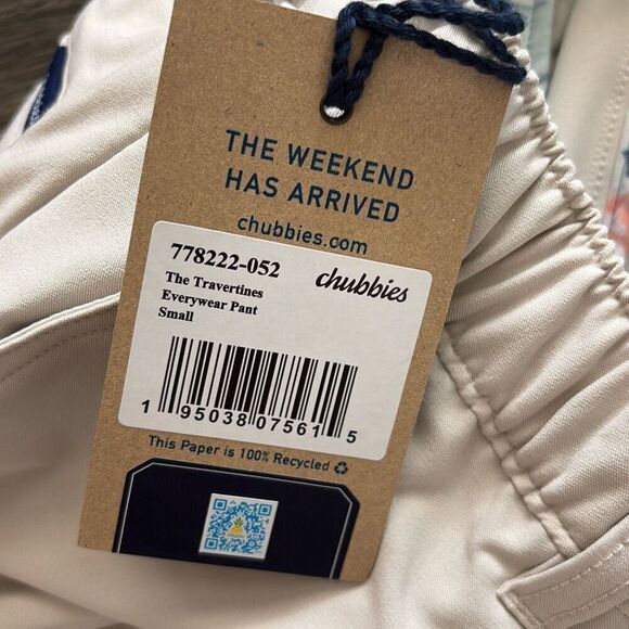NWT Chubbies The Travertines Everywear Pant Size Small - Picture 6 of 8